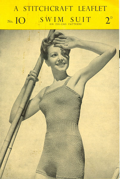 Ladies Swimwear Knitting patterns available from Fab40s.co.uk