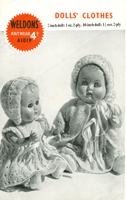 weldons A1019 vintage baby doll knitting pattern
