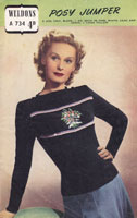 vintage weldons ladies fair isl knitting pattern 1940s