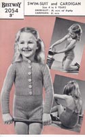 vintage child swimsuit 1940s