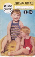 Vintage babies sunsuit knitting pattern