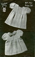 intage baby dress knitting patterns