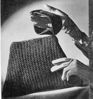 vintage ladies crochet bag pattern from 1945