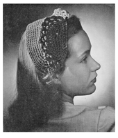 vintage ladies crochet hat pattern 1945