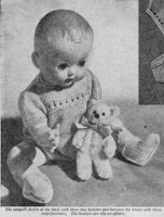 baby doll romper knitting pattern 1957