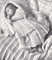 Baby layette from 1940s knitting pattern