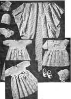 vintage layette knitting pattern 1940s