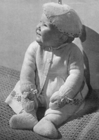 vintage fair isle baby pramset