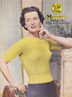 Very pretty vintage ladies knitting pattern summer top