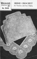vintage crochet mat teacosy pattern 1940