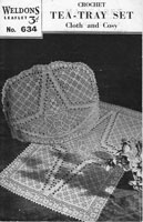 vintage tea cosy mat chrochet pattern 1940