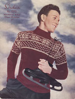 vintage mens fair isle jumper 1950s knitting patterns
