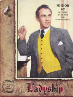 vintage knitting pattern mens waistcoat vest 1940s