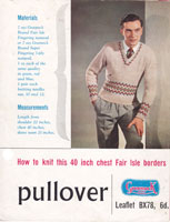 vintage men's fair isle jumper