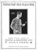 vintage knitting patern 1920s fair isle golfing jumper