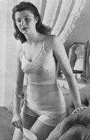 vintage ladies underwear set knitting pattern form 1940s