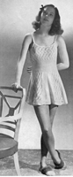 great vintage knitting pattern for cami knicker undewear from 1943