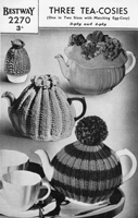 vintage bestway tea cosy knitting pattern form 1940s