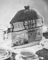 vintage tea cosy knitting pattern 1940s cottage