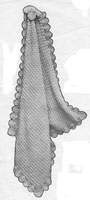vintage knitting pattern for baby shawl