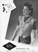 vintage ladies waistcoat knitting pattern form 1930s