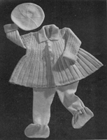 vintage little girls or boyspram set 1940s