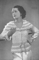 vintage ladies bed jacket knitting pattern 