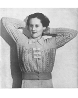 1930s knitting pattern bed jacket