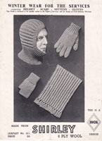vintage knitting patterns fopr the services in ww2 1940's