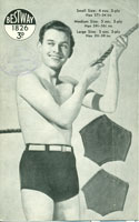vintage boys knitted swim trunks pattern