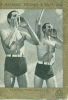 Mens Vintage Swimwear Knitting Pattern