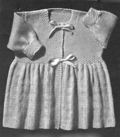 vintage matinee knitting pattern from 1940s