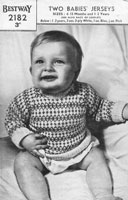 vintage baby fair isle knitting patternjumper 1930s