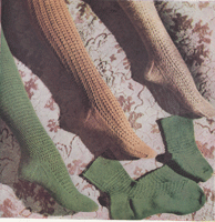 ladies stockings knitting pattern from 1943