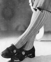 ladies stockings knitting patter 1946