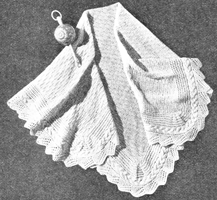 vintage baby shawl knitting pattern 1940s