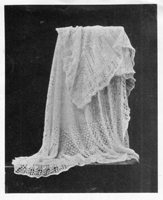 vintage baby shawl knitting pattern