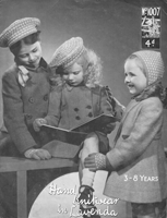 knitting pattern for girls beret 1940s