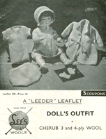 vintage doll knitting pattern
