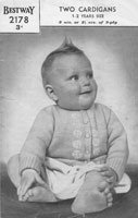 vintage baby matinee coat 1940s bestway2178