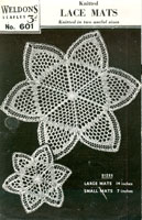 vintage knitted mat pattern