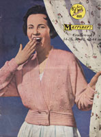 Great vintage ladies bed jacket knitting pattern