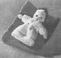 vintage knitted toy 1954