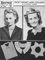 vintage collar crochet pattern 1940s