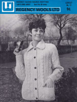 vintage aran knitting pattern ladies jacket