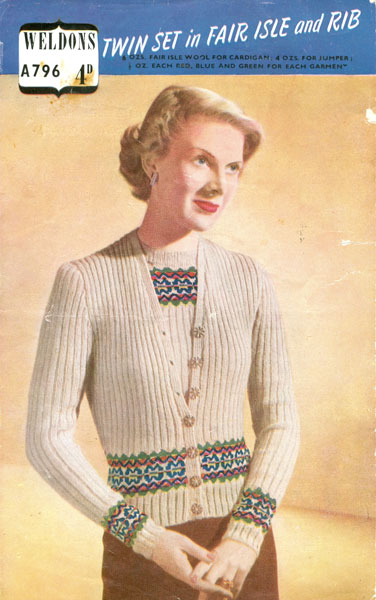 VintFab40s Ladies Knitting Patterns from Fab40s.co.uk