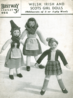 vintage knitted dolls