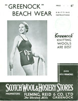 vintage ladies beachwear knitting pattern